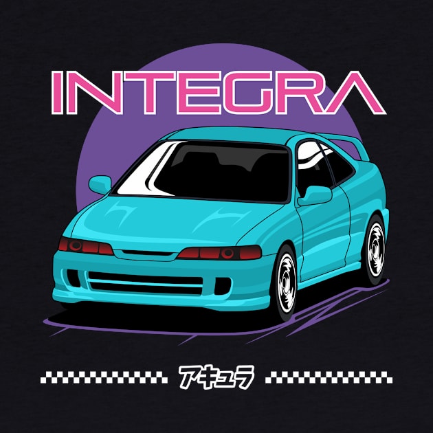 Integra Classic JDM Cars by masjestudio